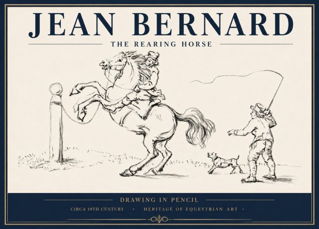 Jean Bernard The Rearing Horse I No5 - Juliste