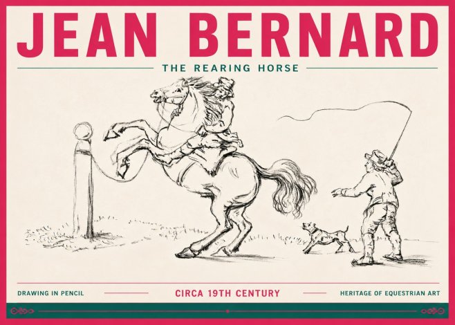 Jean Bernard The Rearing Horse I No6 - Juliste