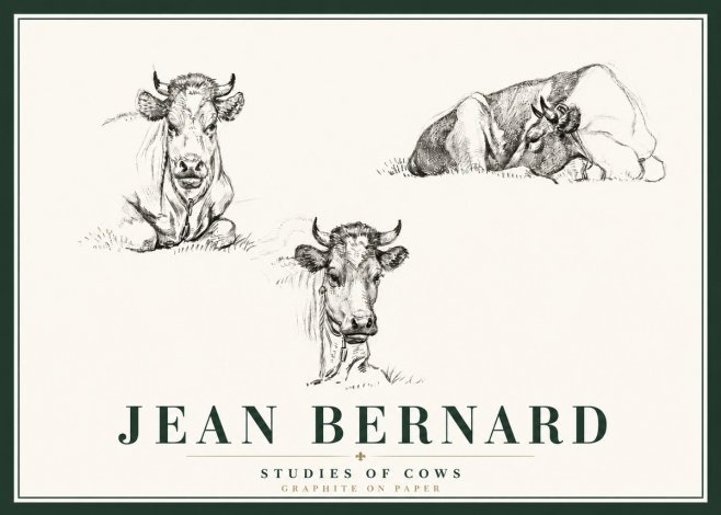 Jean Bernard Studies of Cows II No6 - Juliste