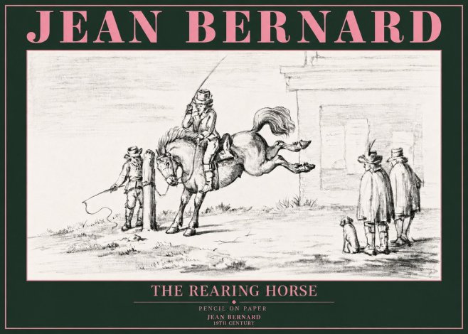 Jean Bernard The Rearing Horse II No3 - Juliste