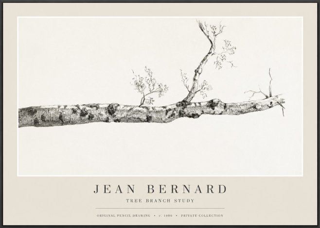Jean Bernard Tree Branch Study No1 - Juliste