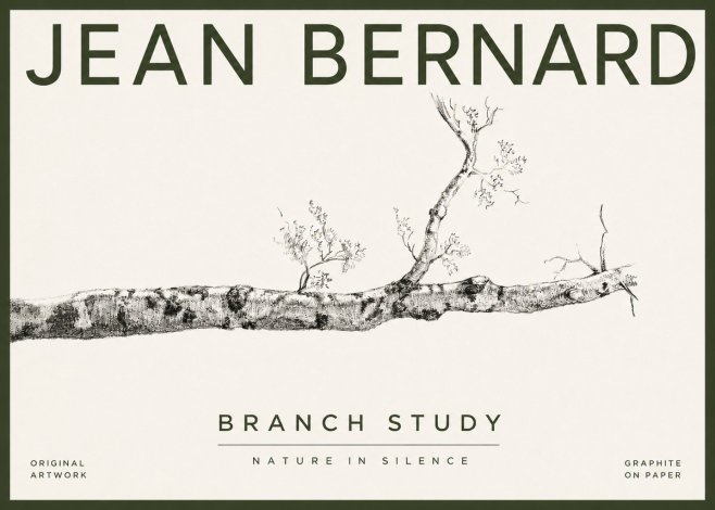Jean Bernard Tree Branch Study No4 - Juliste