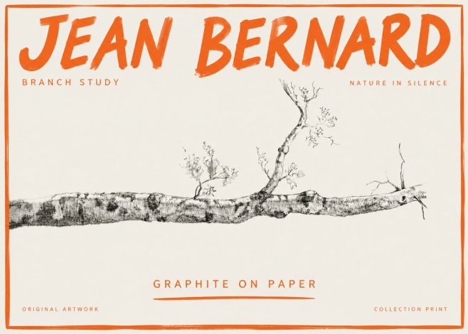 Jean Bernard Tree Branch Study No5 - Juliste