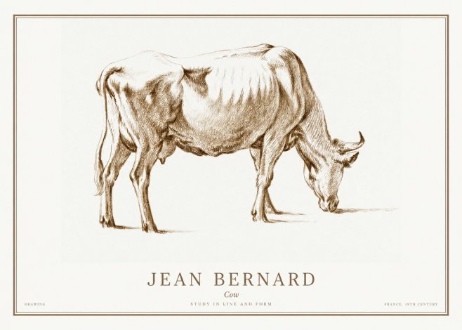 Jean Bernard Cow II No1 - Juliste