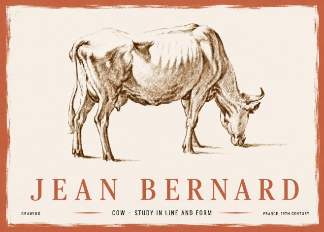Jean Bernard Cow II No6 - Juliste