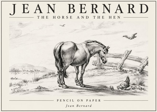 Jean Bernard Horse at the Fence No6 - Juliste