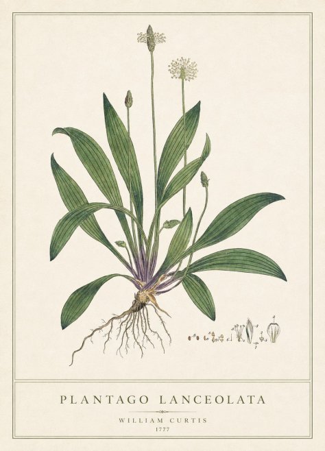William Curtis Plantago Lanceolata III No1 - Juliste