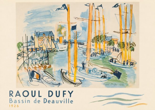 Raoul Dufy Bassin De Deauville No5 - Juliste