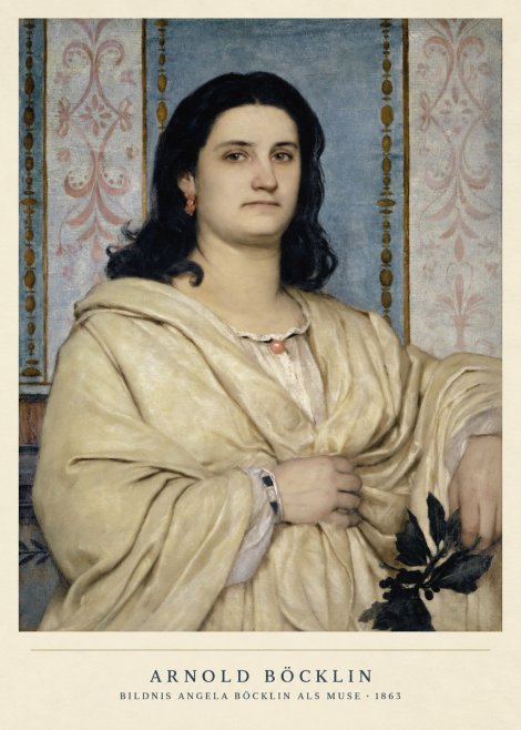 Arnold Böcklin Bildnis Angela Böcklin Als Muse No2 - Juliste