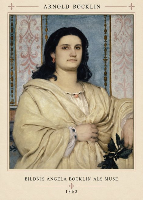 Arnold Böcklin Bildnis Angela Böcklin Als Muse No4 - Juliste