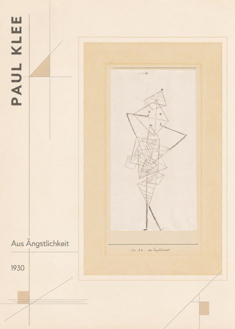 Paul Klee Aus Ängstlichkeit No2 - Juliste