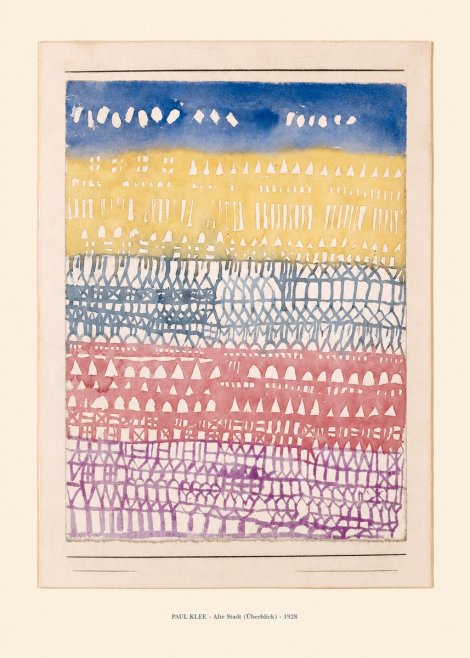 Paul Klee Alte Stadt (Überblick) No6 - Juliste