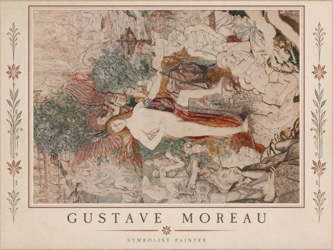 Gustave Moreau Adam and Eve No1 - Juliste