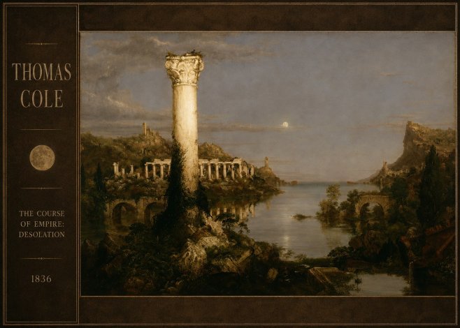 Thomas Cole The Course of Empire: Desolation No2 - Juliste