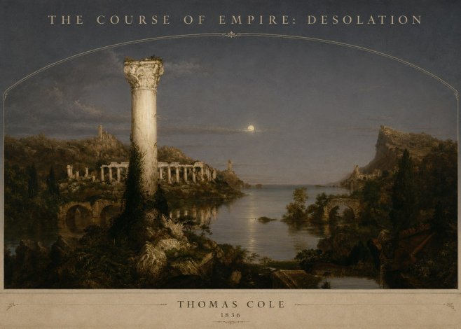 Thomas Cole The Course of Empire: Desolation No3 - Juliste
