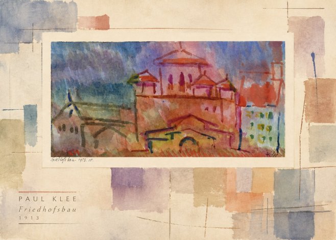 Paul Klee Friedhofsbau No3 - Juliste