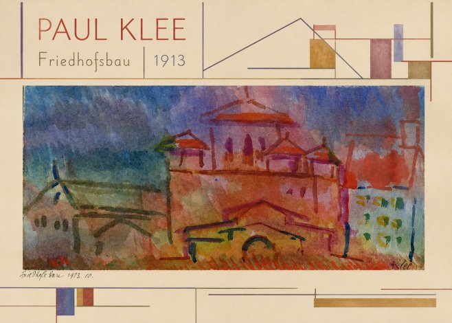 Paul Klee Friedhofsbau No4 - Juliste