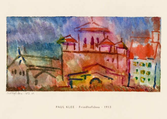 Paul Klee Friedhofsbau No6 - Juliste