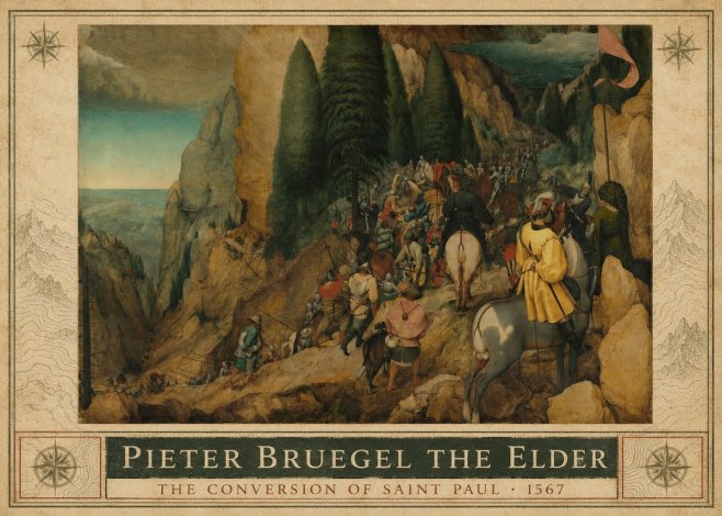 Pieter Bruegel The Conversion of Saint Paul I No3 - Juliste