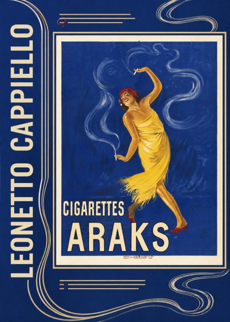 Leonetto Cappiello Cigarettes Araks No2 - Juliste