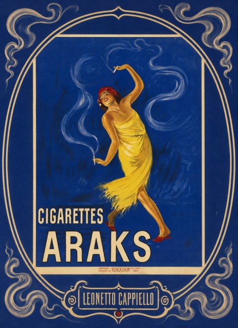 Leonetto Cappiello Cigarettes Araks No4 - Juliste