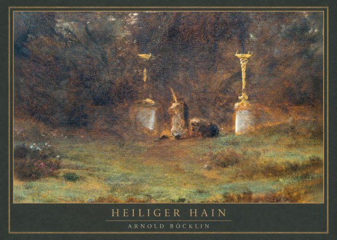 Arnold Böcklin Heiliger Hain No1 - Juliste