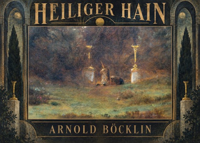 Arnold Böcklin Heiliger Hain No5 - Juliste