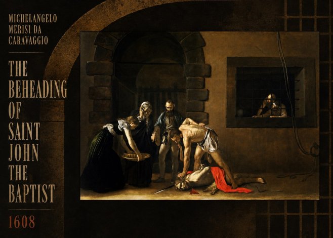 Michelangelo Merisi da Caravaggio The Beheading of Saint John the Baptist No2 - Juliste