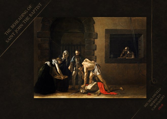 Michelangelo Merisi da Caravaggio The Beheading of Saint John the Baptist No4 - Juliste