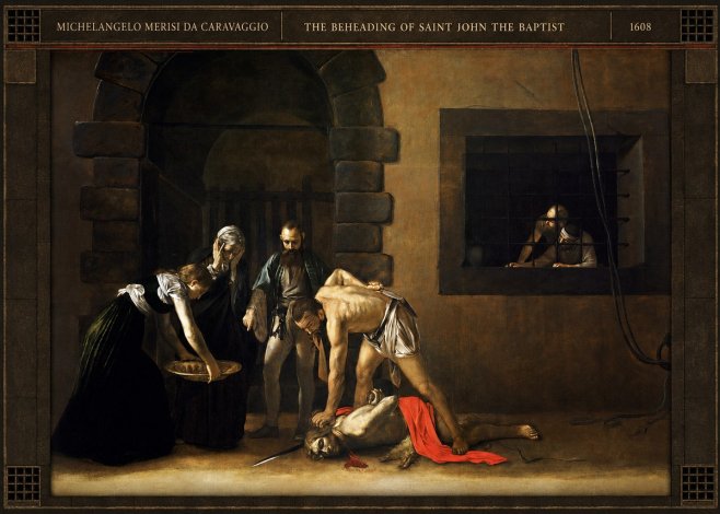 Michelangelo Merisi da Caravaggio The Beheading of Saint John the Baptist No5 - Juliste