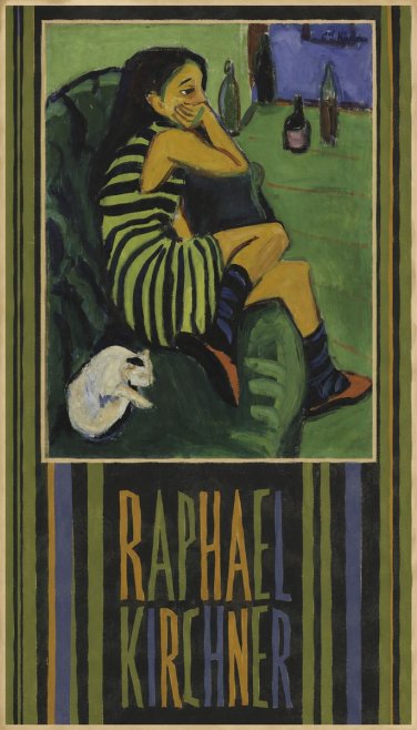 Raphael Kirchner Woman with a Cat No5 - Juliste