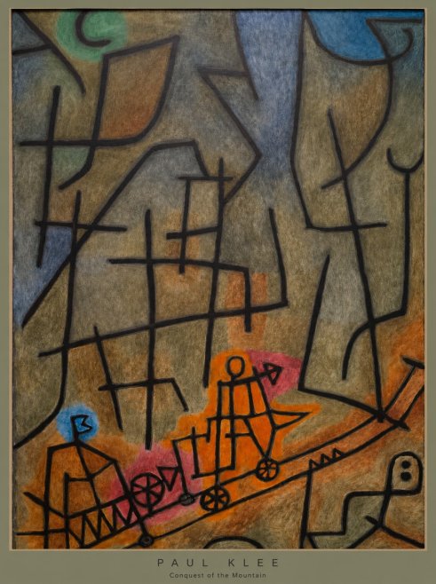 Paul Klee Conquest of the Mountain I No6 - Juliste