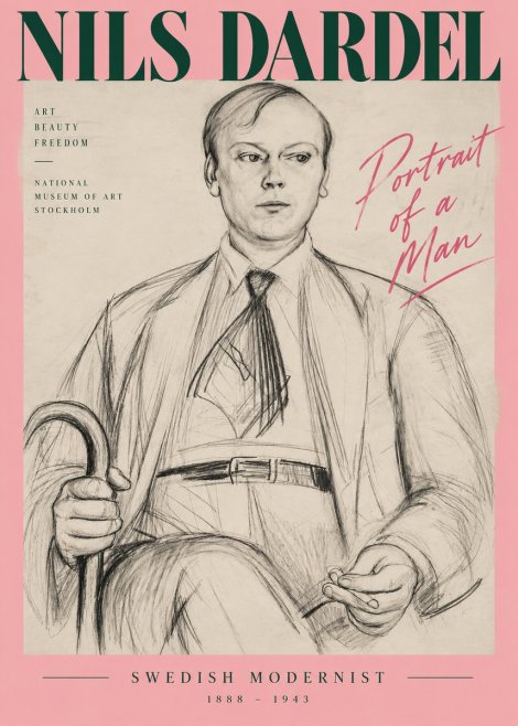 Nils Dardel Portrait of a Man No4 - Juliste