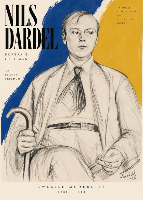 Nils Dardel Portrait of a Man No5 - Juliste