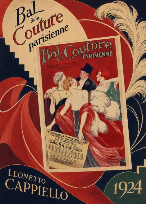 Leonetto Cappiello Bal De La Couture Parisienne No6 - Juliste