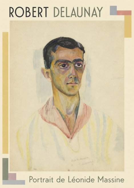 Robert Delaunay Portrait De Léonide Massine No1 - Juliste