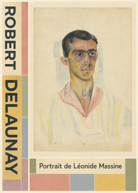 Robert Delaunay Portrait De Léonide Massine No5 - Juliste