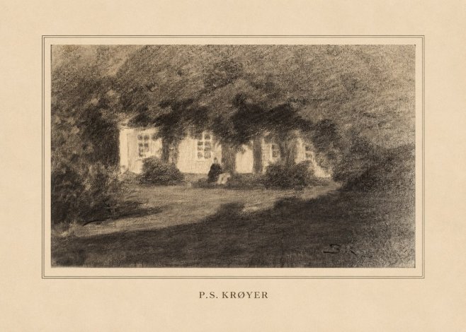 P.S. Krøyer Fra Krøyers Hus Og Have I Skagen No4 - Juliste