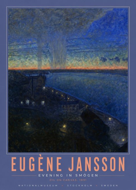 Eugène Jansson Evening in Smögen No4 - Juliste
