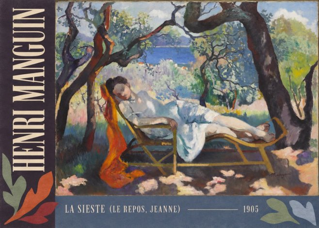 Henri Manguin La Sieste (Le Repos, Jeanne) No2 - Juliste