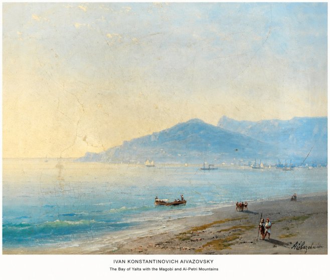 Ivan Konstantinovich Aivazovsky The Bay of Yalta with the Magobi and Ai-petri Mountains No5 - Juliste