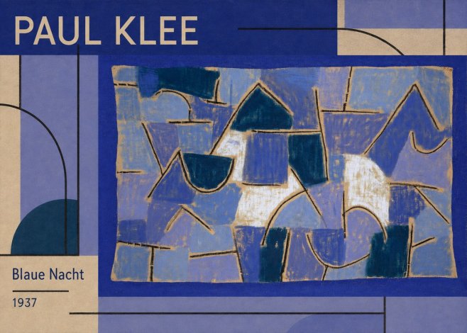 Paul Klee Blaue Nacht No1 - Juliste