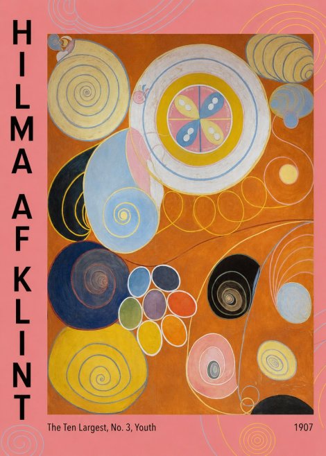 Hilma af Klint The Ten Largest, No. 3, Youth No3 - Juliste