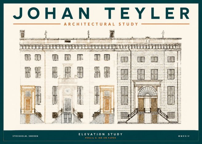 Johan Teyler Elevation Study No3 - Juliste