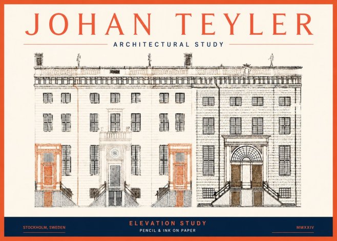 Johan Teyler Elevation Study No5 - Juliste