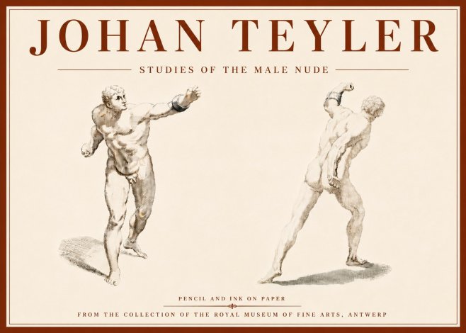 Johan Teyler Studies of the Male Nude No6 - Juliste
