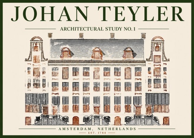 Johan Teyler Architectural Study No. 1 I No4 - Juliste