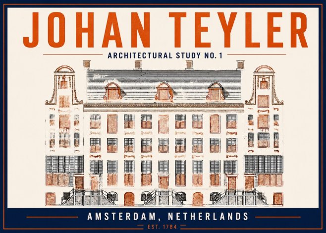 Johan Teyler Architectural Study No. 1 I No5 - Juliste