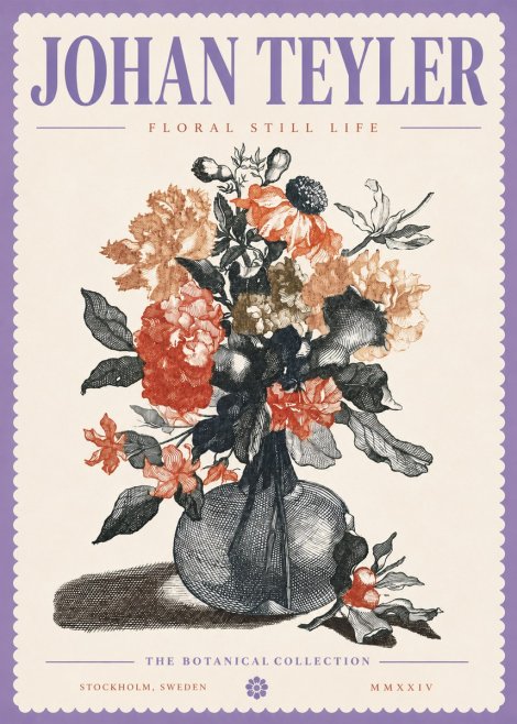 Johan Teyler Floral Still Life II No4 - Juliste