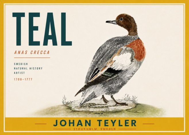 Johan Teyler Teal No6 - Juliste